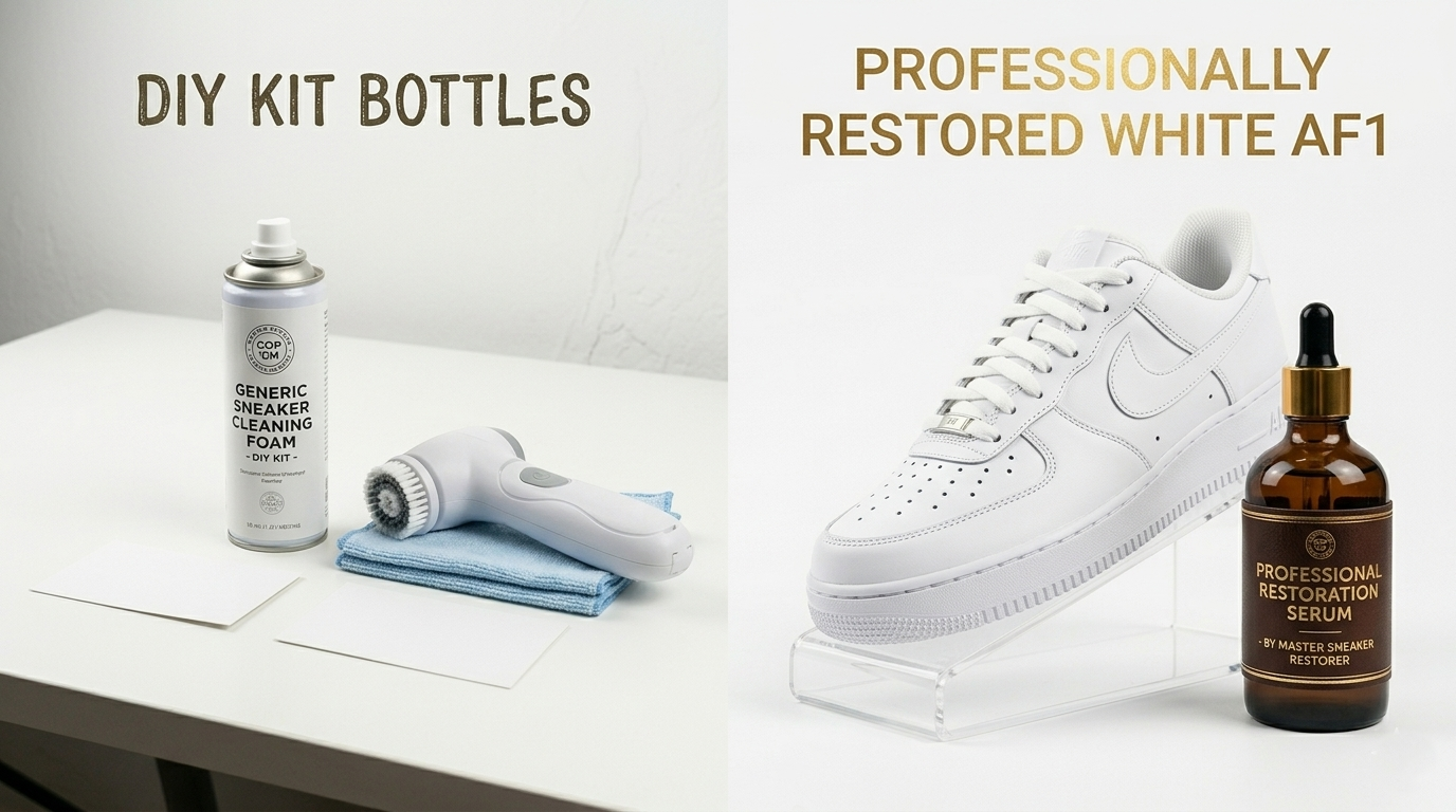 White Trainer Cleaning: DIY Kits vs Professional Service