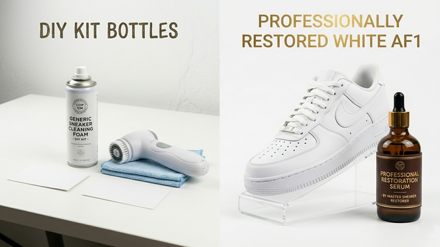 White Trainer Cleaning: DIY Kits vs Professional Service