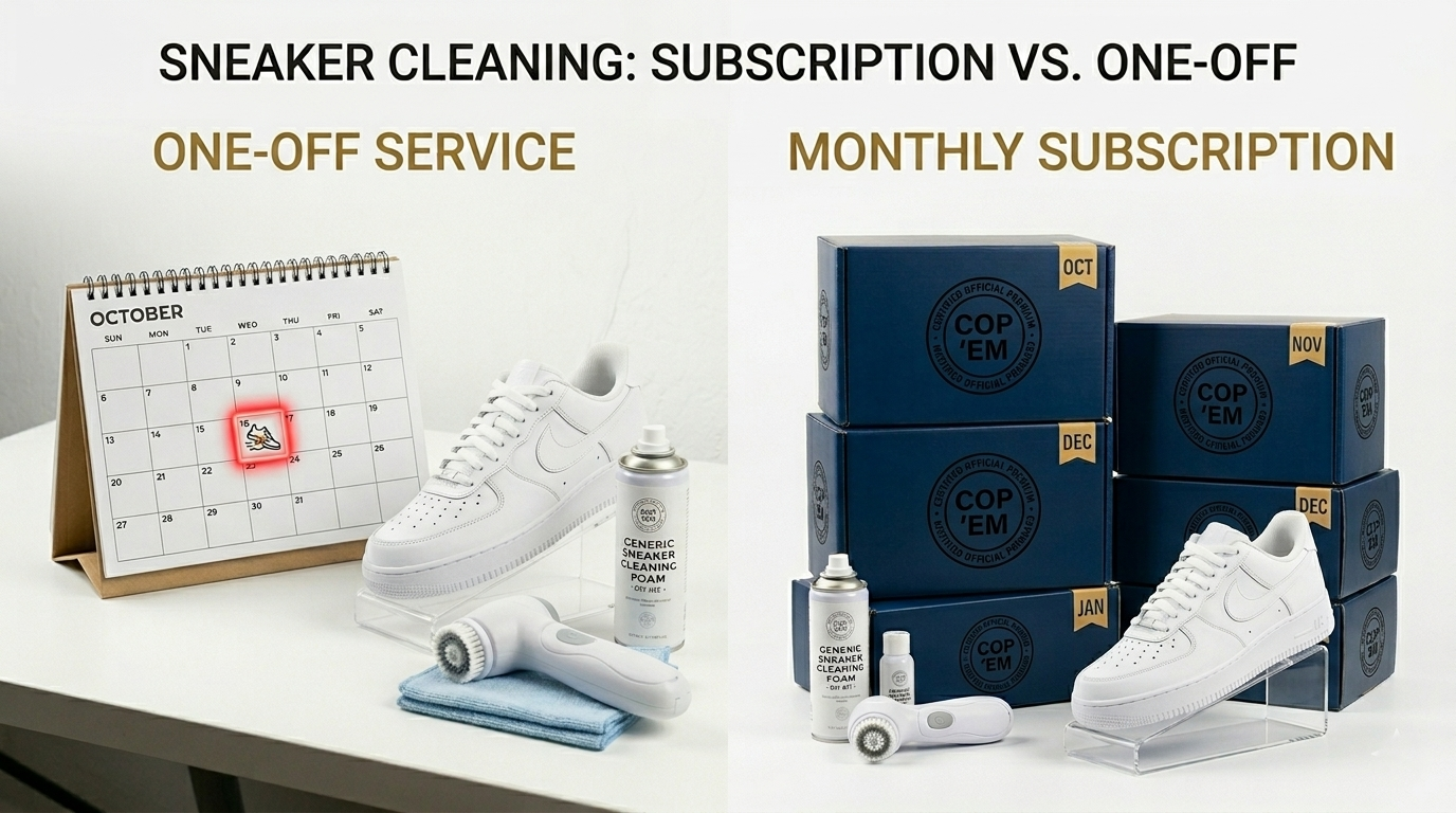 Sneaker Cleaning Subscription vs One-Off Mail-In