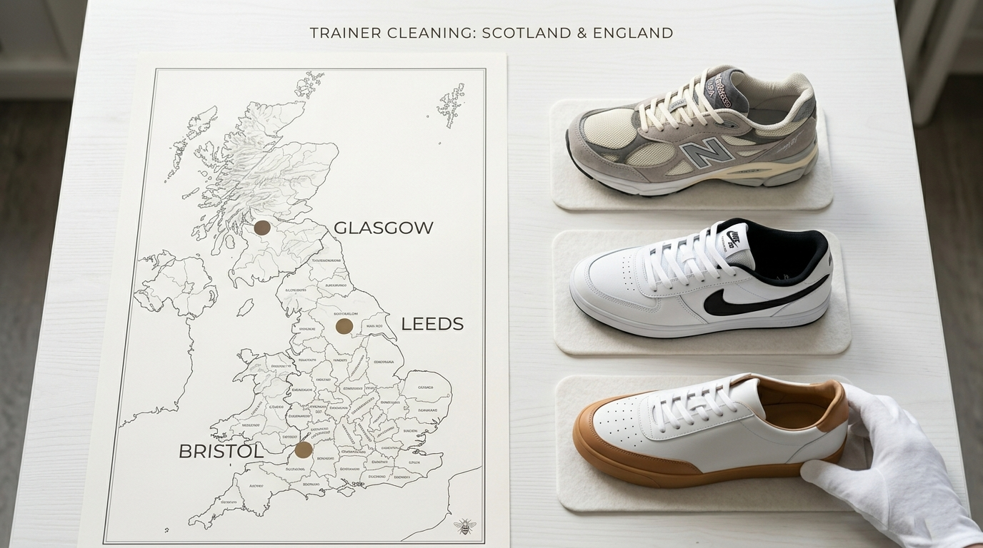 Trainer Cleaning in Glasgow, Leeds and Bristol