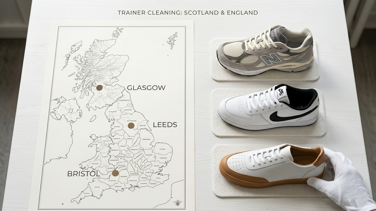 Trainer Cleaning in Glasgow, Leeds and Bristol