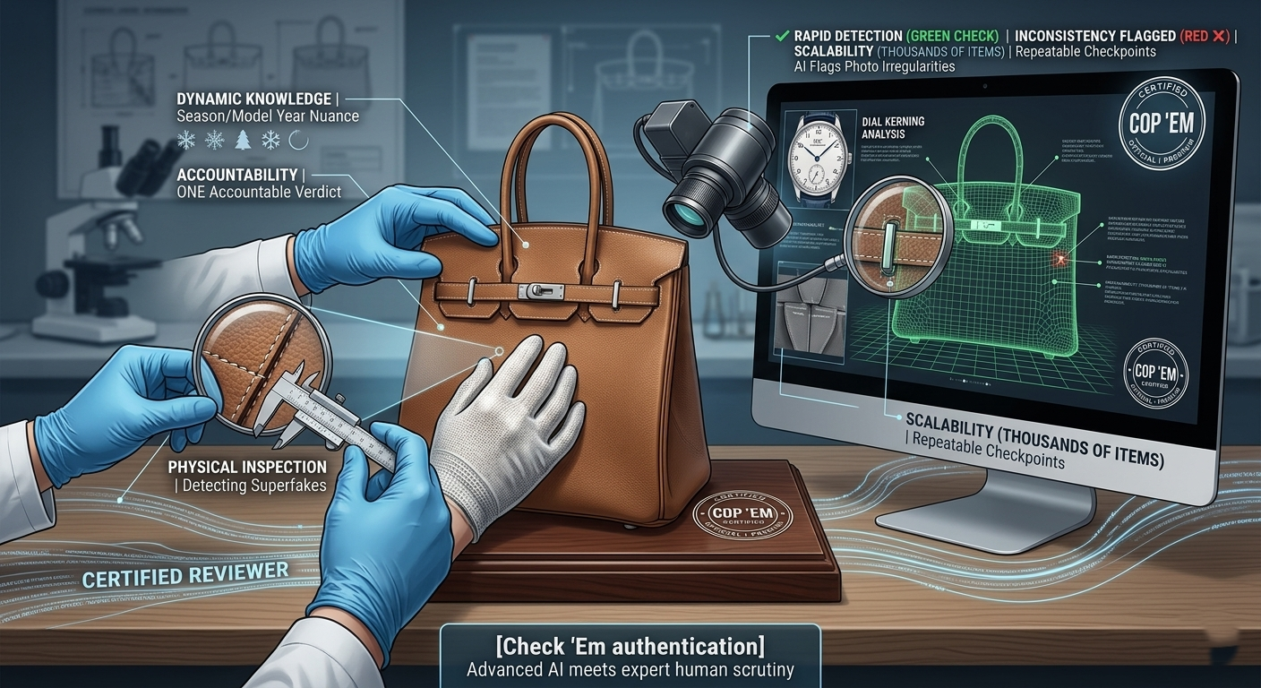 AI Authentication vs Human Specialist: How Cop 'Em Uses Both
